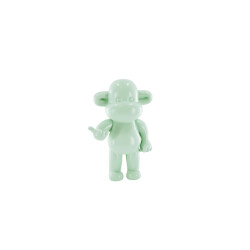 House Vitamin Ornament hang loose monkey figurine 'the legend' polyresin -mintgreen -