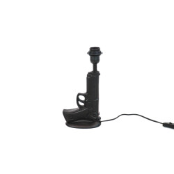House Vitamin Table lamp gun ceramic black e27 -15x9x32cm