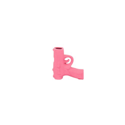 House Vitamin Vase gun ceramics neon pink 12x5x12cm