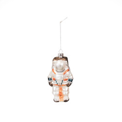 House Vitamin Xmas hanger astronaut glass white 7,5x7x14cm
