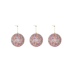 House Vitamin Xmas hangers- xmas balls- foam- disco dip -s3- 8cm