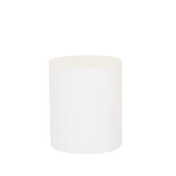 House Vitamin Side table cylinder- mdf white 39x45cm