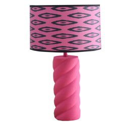House Vitamin Table lamp ceramics neon pink e27- 12x12x28cm