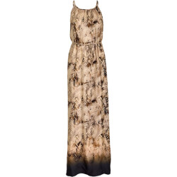 Minus Msmilena maxi dress sand-gray print