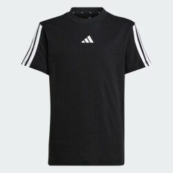 Adidas j 3s tee 160 sport t-shirt korte mouw jongens zwart-wit