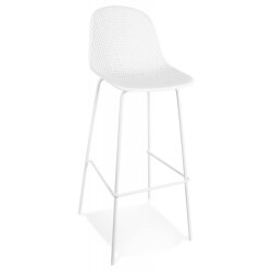 Alterego Geperforeerde barkruk loki 48x49x106 cm