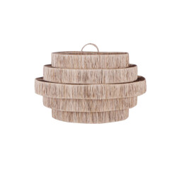 Furnilux -grote hanglamp pulau Ø65 cm – handgemaakte plafondlamp van natuurlijk