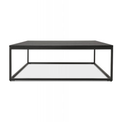 Alterego Grote salontafel in industriële stijl tribeca 110x110x35 cm