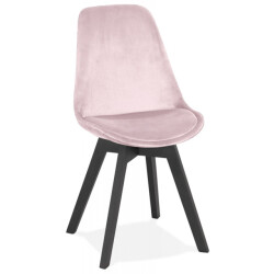Alterego Joe fluwelen stoel 48x56x85 cm