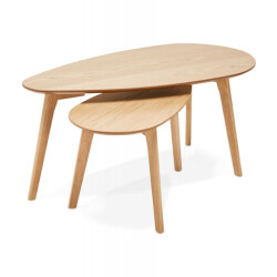 Alterego Stokolm design bijzettafels 100x50x40 cm