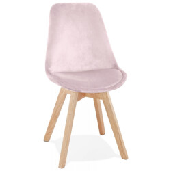 Alterego Joe fluwelen stoel 48x56x85 cm