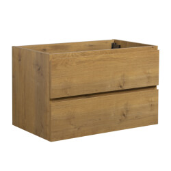 Badplaats Wastafel onderkast angela 80 x 48 cm eiken hangend wastafelmeubel