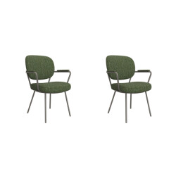 Label51 Eetkamerstoel lausanne forest boucle set van 2
