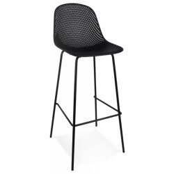 Alterego Geperforeerde barkruk loki 48x49x106 cm