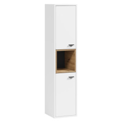 Badplaats Badkamerkast oliver 30 x 30 x 133 cm wit met eiken hangende