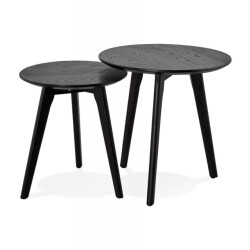 Alterego Ronde bijzettafels gaby 50x50x45 cm