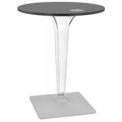 Alterego Limpid ronde terrastafel 68x68x716 cm