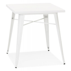 Alterego Kleine eettafel in industriële stijl lalou 76x76x76 cm