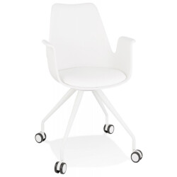 Alterego Bureaustoel met armleuningen split 60x60x89 cm