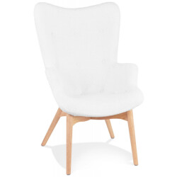 Alterego Trapeur stijl vleugelfauteuil 93x67x65 cm