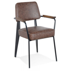 Alterego Stoel met design armleuningen galleria 58x61x82 cm