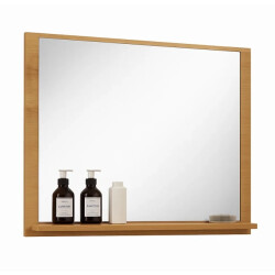 Badplaats Badkamerspiegel oliver 60 x 12 x 50 cm eiken spiegel met houten
