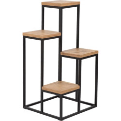 WDMT Metalen plantentafel met houten etagère
