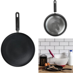 WDMT Zwarte pannenkoekenpan ø 26 cm pfas vrij zwart