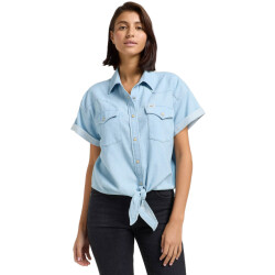 Lee Crop tied western shirt light mood