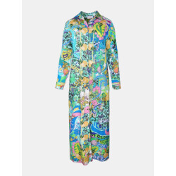 Mucho Gusto ® jurk francis bay turquoise mg print