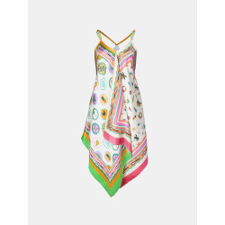 Mucho Gusto ® scarf dress tirreno kleurrijke patchwork print