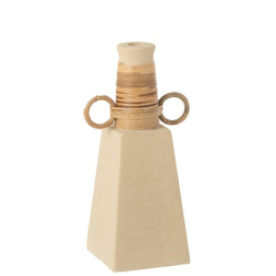 J-Line Vaas ringen rond cement zand naturel celine