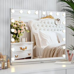 Mirlux Hollywood spiegel 80x60cm wit pre order