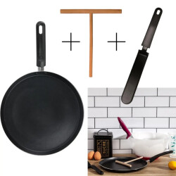 WDMT Zwarte pannenkoekenpan ø 28 cm zwart