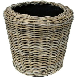 WDMT Rotan drypot ø 34 x 30 cm grijs