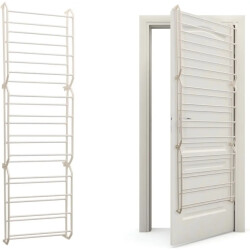 WDMT Schoenenrek voor aan de deur 52 x 180 x 17 cm wit