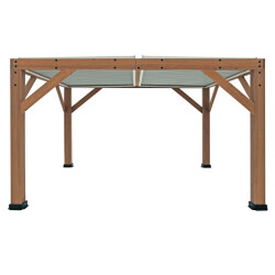 Westmann Cederhouten prieel pergola met lamellendak karl 396x335 cm