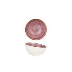 Bonna Serveerschaal aura blackberry porselein 8 cm (60cc) set van 2