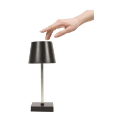 WDMT Moderne led tafellamp met touch functie zwart