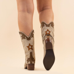 DWRS Label Cowboyboots 2670 shelby beige brown dames leer