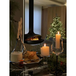 Comfortable at Home Elektrische sfeerhaard waterdamp haard bellano, buis 120cm