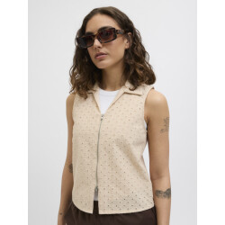Jack & Jones Jxselma broderie anglaise zip top w