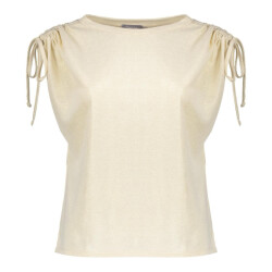 Geisha Top shoulder detail zand