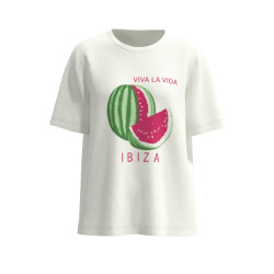 Vila Vihiva ss t-shirt lc off-white