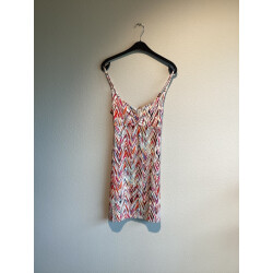 Geisha Dress spaghetti jersey aop color