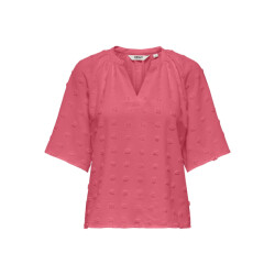 Only Onlivana life 34 dobby v-neck top wvn cs koraal