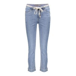 Geisha Jeans turn-up blue denim