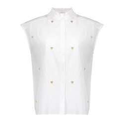 Geisha Blouse lurex hearts dessin