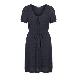 Vila Viamalina v-neck ss dresspb navy