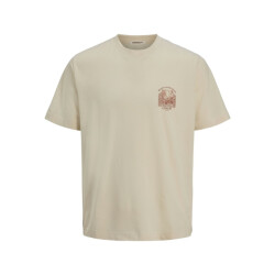 Jack & Jones Jorhydra back tee ss crew neck se25 ecru